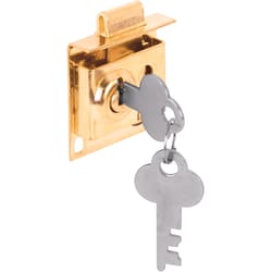 Prime-Line Brass Plated Steel Clockwise Mailbox Lock For Bommer 2