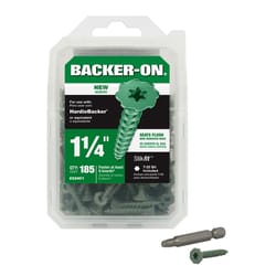 Backer-On No. 9 in. X 1-1/4 in. L Star Flat Head Cement Board Screws 185 pk