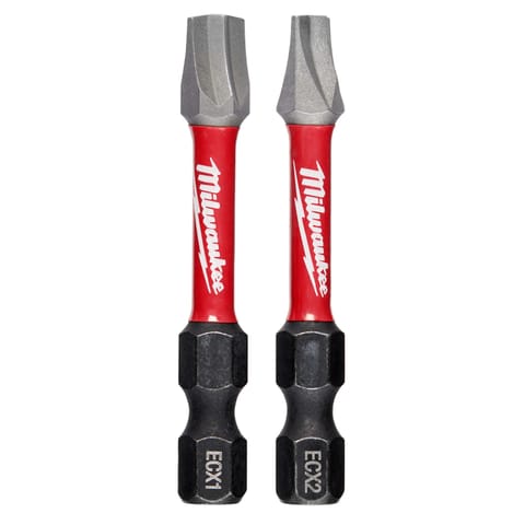 Milwaukee Shockwave ECX 1 and 2 X 2 in. L Impact Power Bit Set
