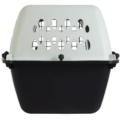 Aspen Pet Pet Porter Medium Plastic Pet Kennel Black/Gray 14.5 in. H X 16.7 in. W X 24 in. D