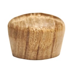 Century Drill & Tool Round Oak Head Plug 3/8 in. D X 3/8 in. L 24 pk Brown