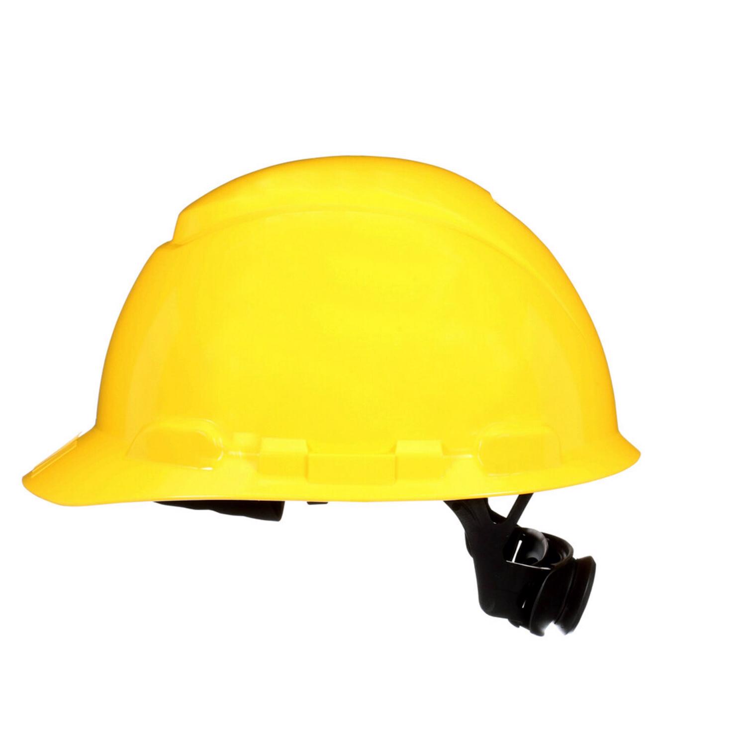 2032277 Secure Fit 4-Point Ratchet Cap Style Hard Hat, Yellow