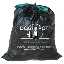 DogiPot Smart Liner Trash Bags 15 gal. Trash Bags Drawstring 50 pk