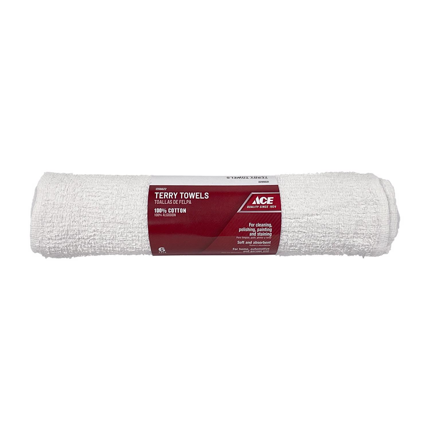 Ace Cotton Terry Cleaning Cloth 14 in. W X 17 in. L 6 pk Mfr# K