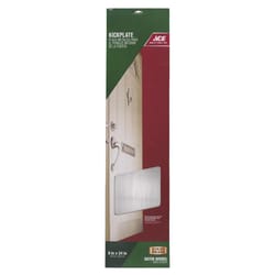 Ace 8 in. H X 34 in. L Satin Nickel Brass Kickplate