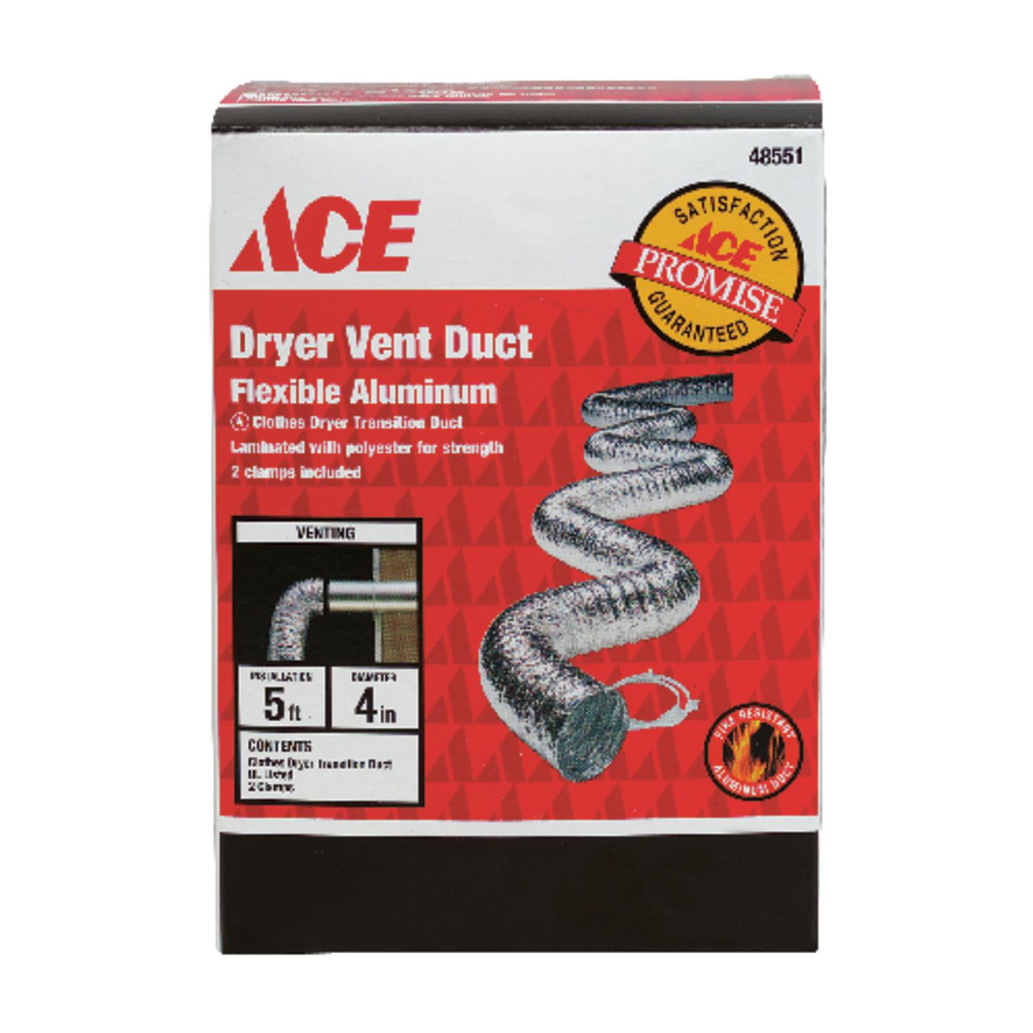 Ace 60 L X D Silver Aluminum Dryer Vent Duct Mfr