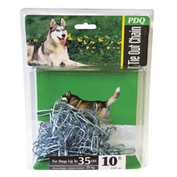 PDQ Silver Swivel Steel Dog Tie Out Chain Small/Medium