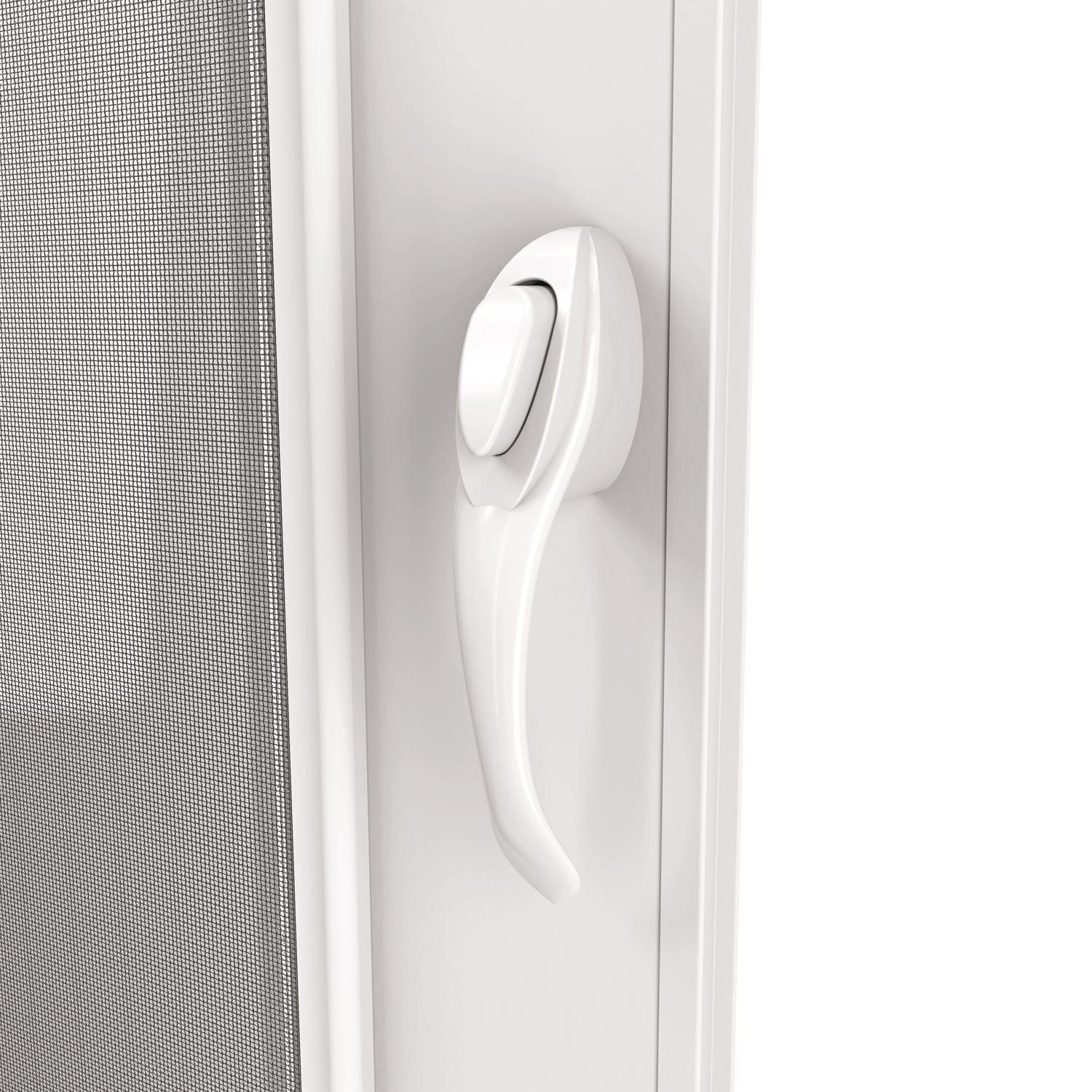 Larson 81 in. H X 36 in. W Vinyl/Wood White Mid-View Reversible
