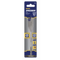 IRWIN Speedbor 13/16 in. X 6 in. L Carbon Steel Wood Boring Bit Hex Shank 1 pc