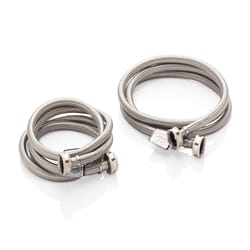 Electrolux 1-1/4 in. Hose Thread X 1/2 in. D Hose Thread 6 ft. Stainless Steel Washing Machine Hose