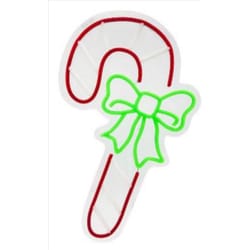 Luxe Light Decor Christmas Neon LED Candy Cane Hanging Decor