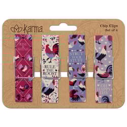Karma Multicolored Wood Bag Clips