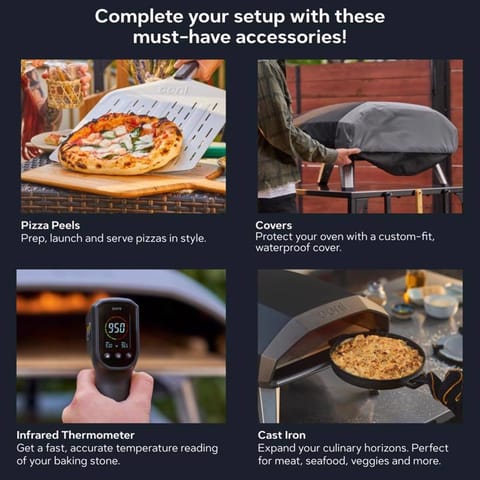 Ooni Koda 2 Propane Gas Outdoor Pizza Oven Foundry Black Mfr# UU