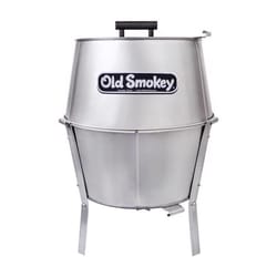 Old Smokey Products 17 in. Medium Charcoal Grill Silver