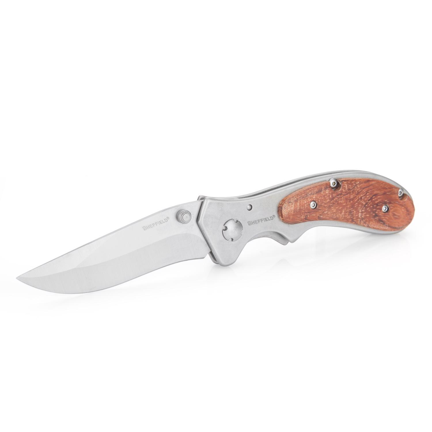 Sheffield 7.5 in. Folding Boreal Pocket Knife Silver 1 pc Mfr