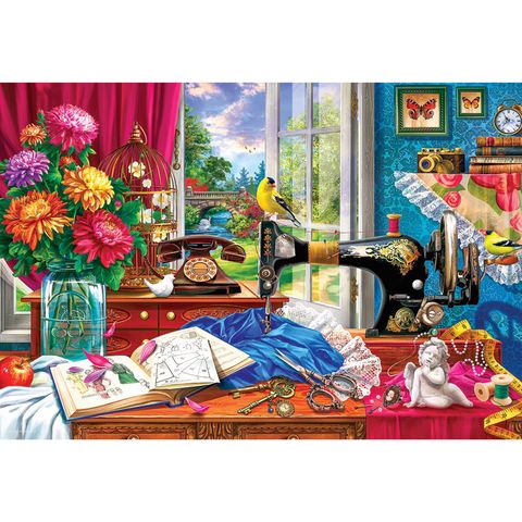 Eurographics Sewing Jigsaw Puzzle Multicolored 550 pc Mfr# 8551