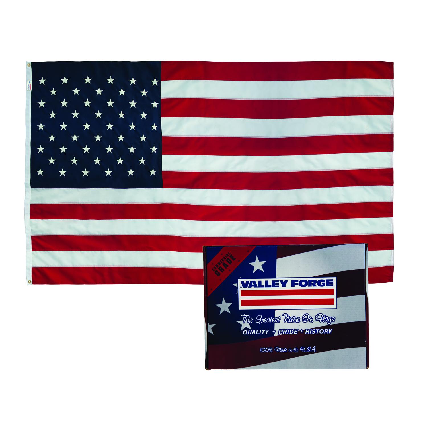 Valley Forge American Flag 60 in. H X 96 in. W Mfr# US5PN - Ace