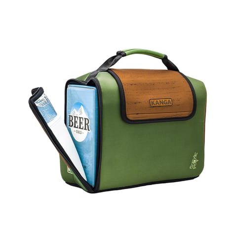 Kanga The Kase Mate Green 12 cans Cooler Mfr# KM03-ST-12-WOOD
