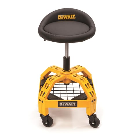DeWalt Black Vinyl / Foam Swivel Adjustable Shop Stool Mfr# 41562