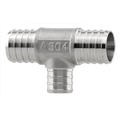 Plumbeeze 1 in. PEX X 1 in. D PEX Stainless Steel Tee