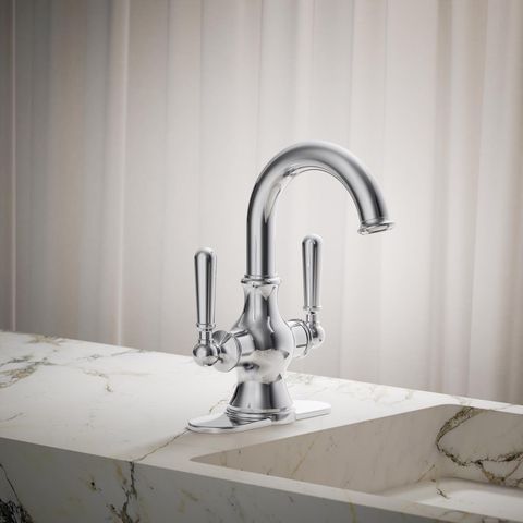 Kohler Facile Polished Chrome Traditional Single-Hole Bathroom