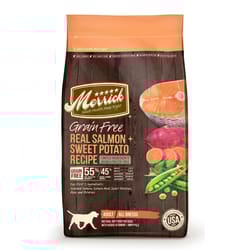 Merrick Adult Real Salmon and Sweet Potato Dry Dog Food Grain Free 22 lb