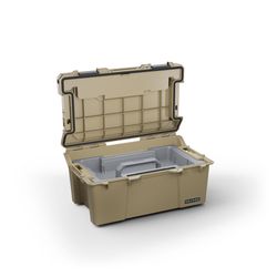 DECKED 10.7 in. W X 7.9 in. H X 17.1 in. D Sixer 16 Tool Storage Bin Polypropylene Brown