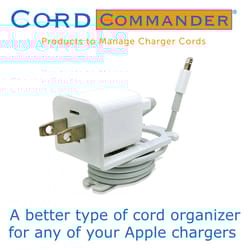 Cord Commander 2 in. L White ABS Cable Organizer