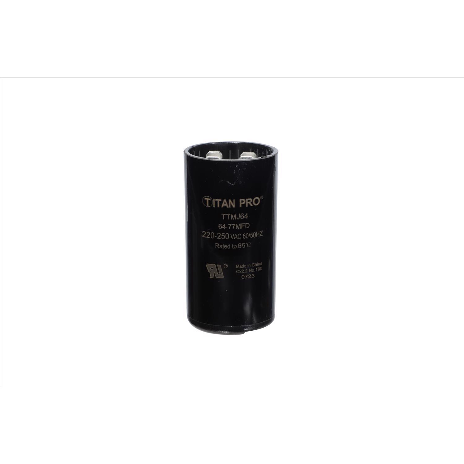 Titan Pro 64-77 MFD 250 V Round Start Capacitor Mfr# TTMJ64 - Ace