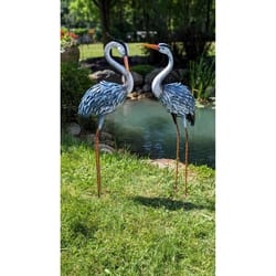 Marshall Home and Garden Assorted Metal 44 in. H X 24 in. W Heron Solar Garden Stake