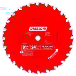Diablo 8-1/4 in. D X 5/8 in. TiCo Hi-Density Carbide Framing Blade 24 teeth 1 pk