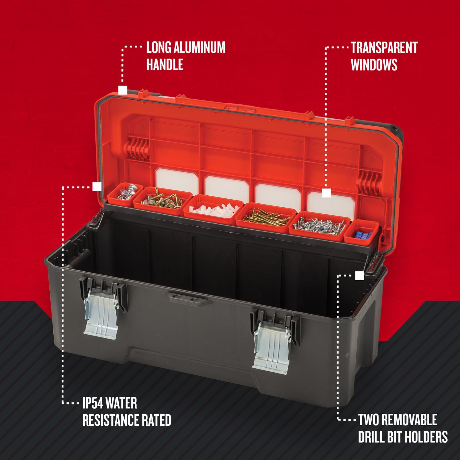 Craftsman 26 in. Professional Tool Box 1800 cu in Black/Red Mfr