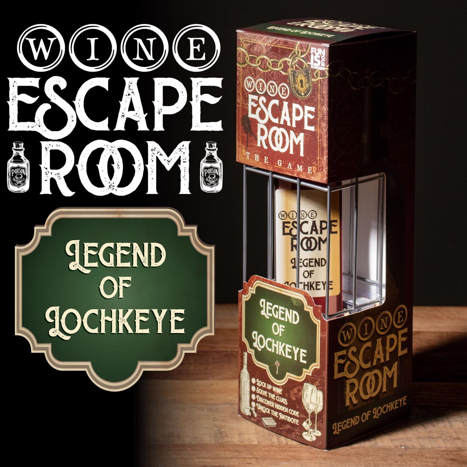 Scobie Boxer Gifts Legend of Lochkeye Wine Escape Room Game