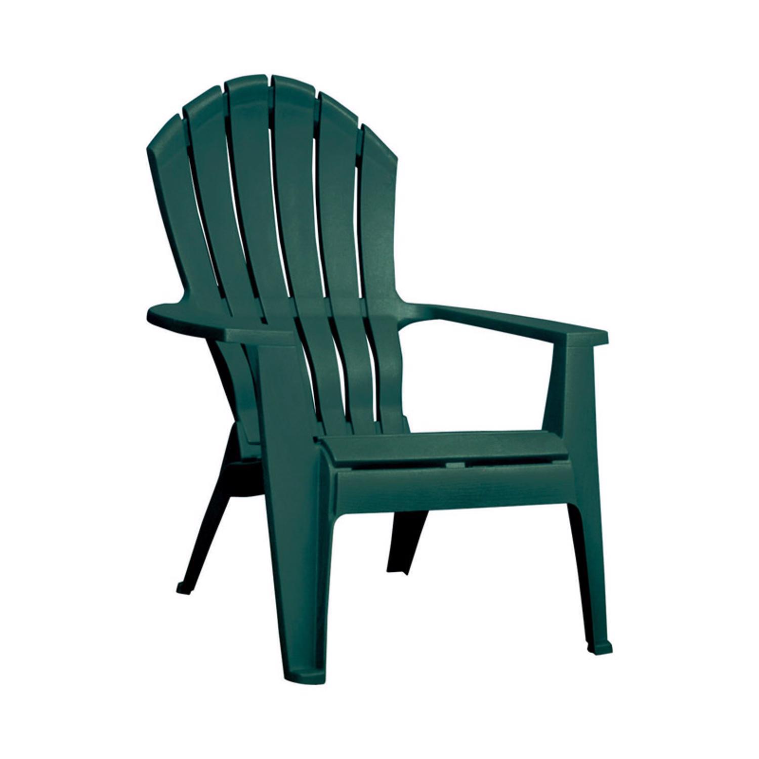 Adams RealComfort Hunter Green Polypropylene Frame Adirondack