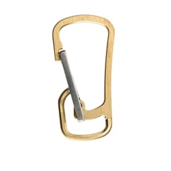 Klecker Knives Stowaway Brass and Titanium Gold Carabiner
