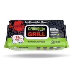 Crocodile Cloth Grill Wipes 80 wipes 3.5 in. H X 15 in. L X 10 in. W 1 pk