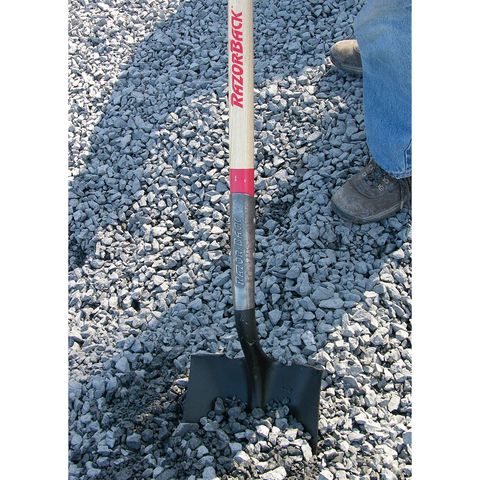 Razor-Back 59.5 in. Steel Square Digging Shovel Wood Handle Mfr