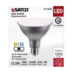 Satco PAR38 E26 (Medium) LED Bulb Tunable White/Color Changing 90 Watt Equivalence 1 pk