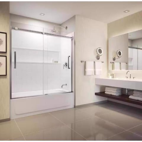 Bootz 60 in. H X 30 in. W X 60 in. L White Bathtub Surround Mfr
