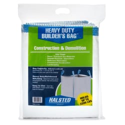 Halsted Builder's Bag 200 gal White Plastic Open Top Garbage Can