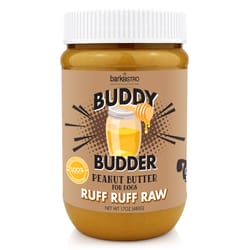 Buddy Budder Barkbistro Ruff Ruff Raw Grain Free Peanut Butter For Dogs 17 oz 1 pk