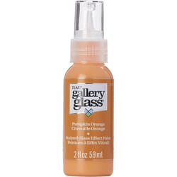 Gallery Glass Pumpkin Orange Craft Paint Exterior and Interior 2 oz
