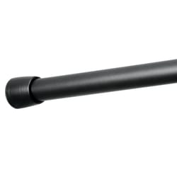 iDesign Cameo Tension Curtain Rod 42 in. L Matte Black
