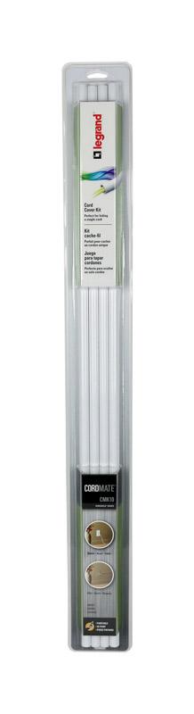 Legrand Cordmate 3/8 in. D X 120 in. L Cord Cover 1 pk