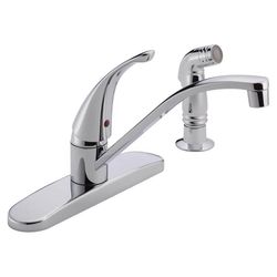 Peerless One Handle Chrome Kitchen Faucet Side Sprayer Included