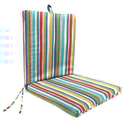 Jordan Manufacturing Multicolored Stripe Polyester Chair Cushion