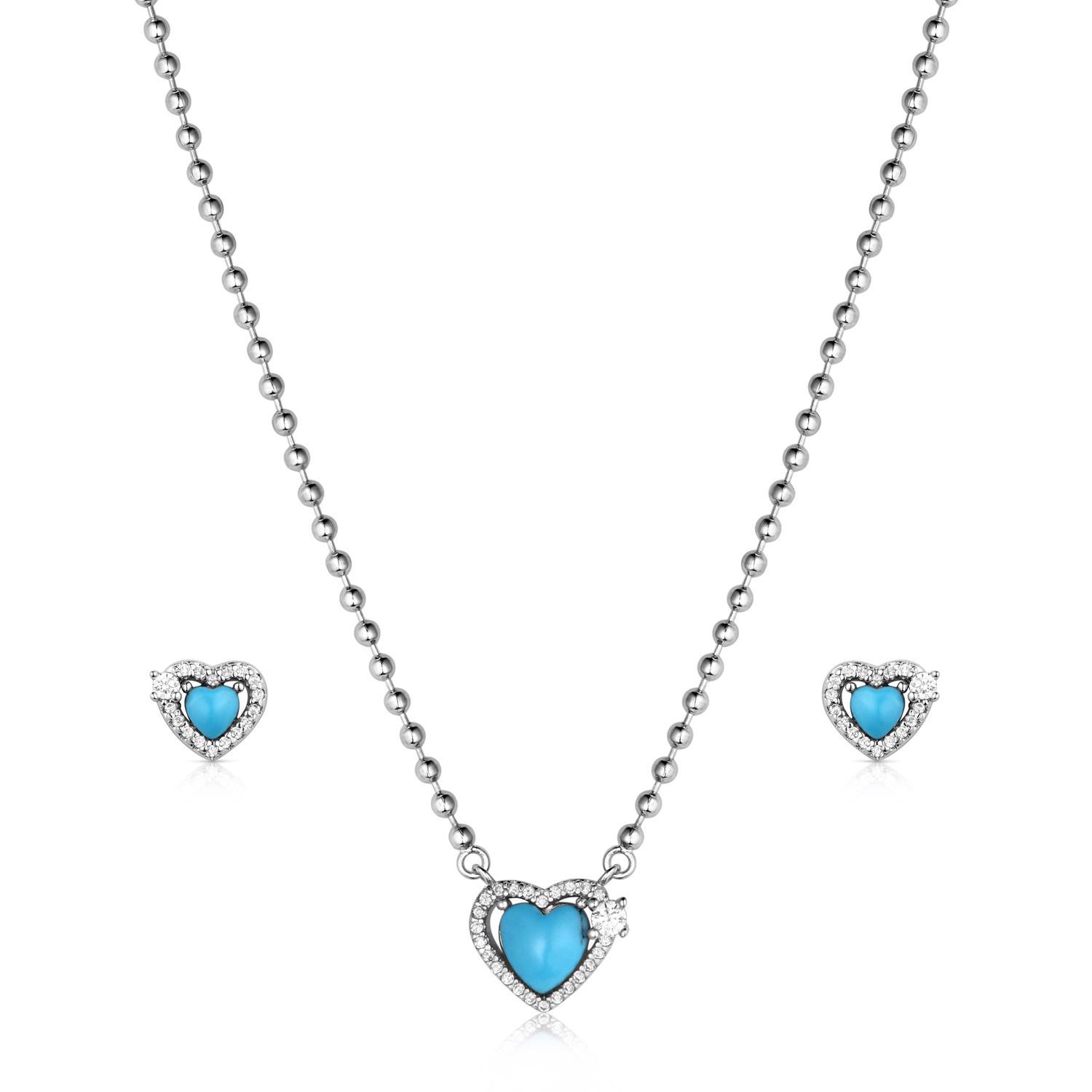 Montana Silversmiths Women's Heart of Turquiose Jewelry Sets Mfr