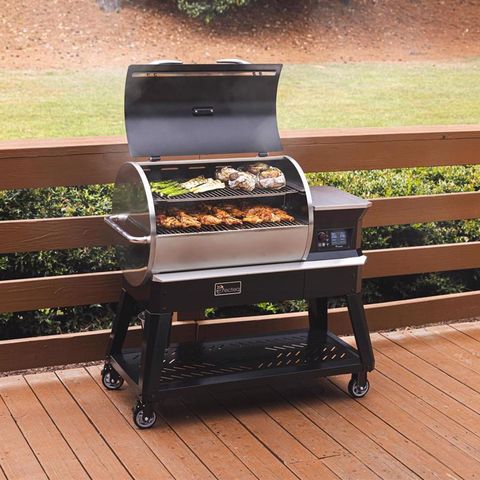 Recteq Deck Boss 900 Wood Pellet WiFi Grill and Smoker Black