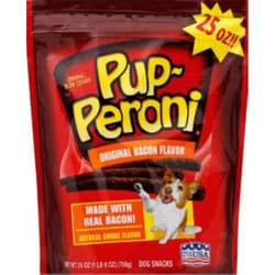 JM Smucker's PupPeroni Bacon Treats For Dogs 25 oz 11.3 in. 1 pk