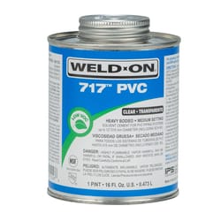 Weld-On 717 Clear Cement For PVC 16 fl. oz.